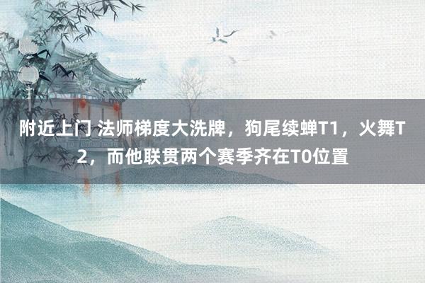 附近上门 法师梯度大洗牌，狗尾续蝉T1，火舞T2，而他联贯两个赛季齐在T0位置