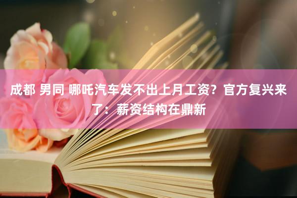 成都 男同 哪吒汽车发不出上月工资？官方复兴来了：薪资结构在鼎新