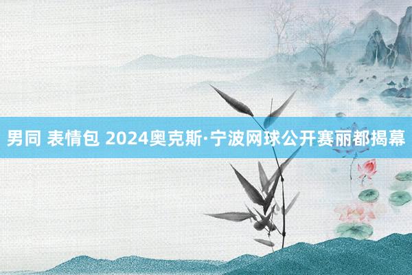 男同 表情包 2024奥克斯·宁波网球公开赛丽都揭幕