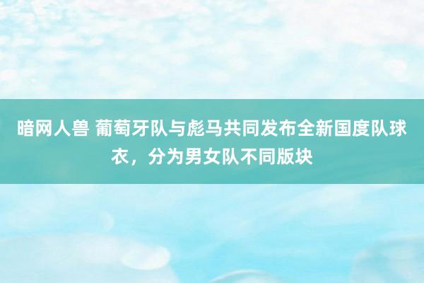 暗网人兽 葡萄牙队与彪马共同发布全新国度队球衣，分为男女队不同版块