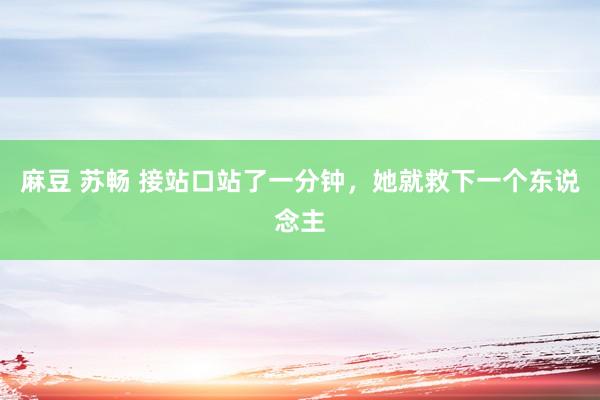 麻豆 苏畅 接站口站了一分钟，她就救下一个东说念主