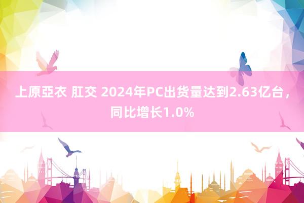 上原亞衣 肛交 2024年PC出货量达到2.63亿台，同比增长1.0%