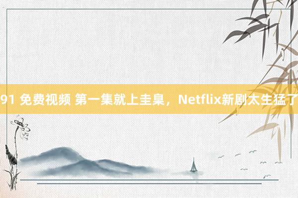 91 免费视频 第一集就上圭臬，Netflix新剧太生猛了